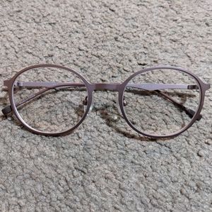 Rose Gold Prescription Glasses With Clip-On Sunglasses